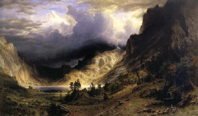 Albert Bierstadt A Storm in t he Rocky Mountains,Mt,Rosalie oil painting image